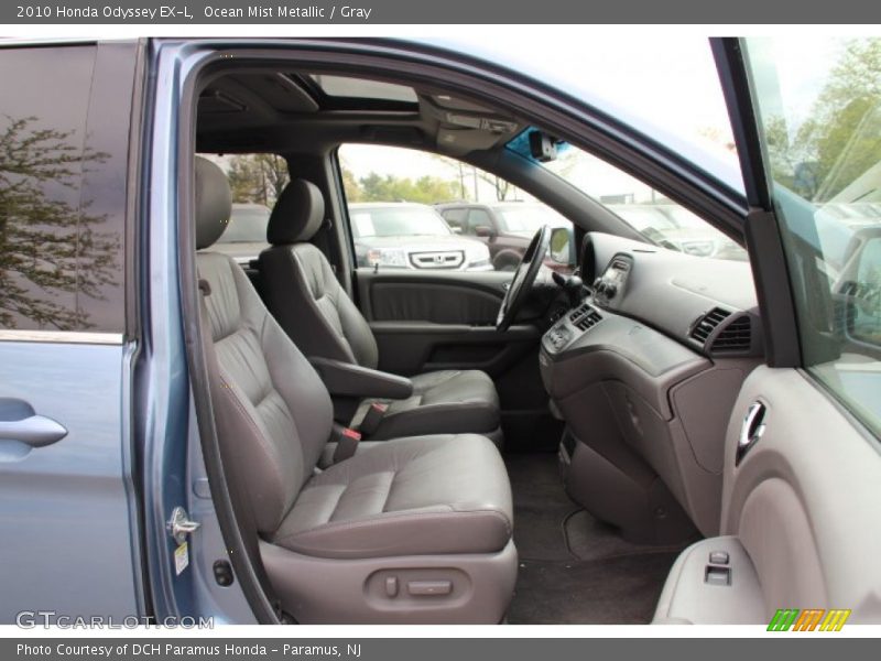 Ocean Mist Metallic / Gray 2010 Honda Odyssey EX-L