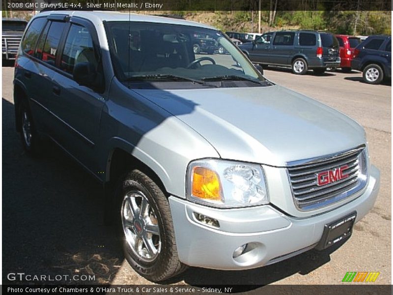 Silver Mist Metallic / Ebony 2008 GMC Envoy SLE 4x4