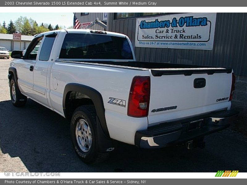 Summit White / Medium Gray 2003 Chevrolet Silverado 1500 LS Extended Cab 4x4