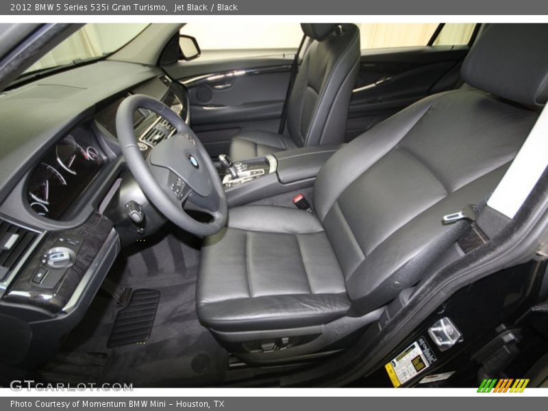  2012 5 Series 535i Gran Turismo Black Interior