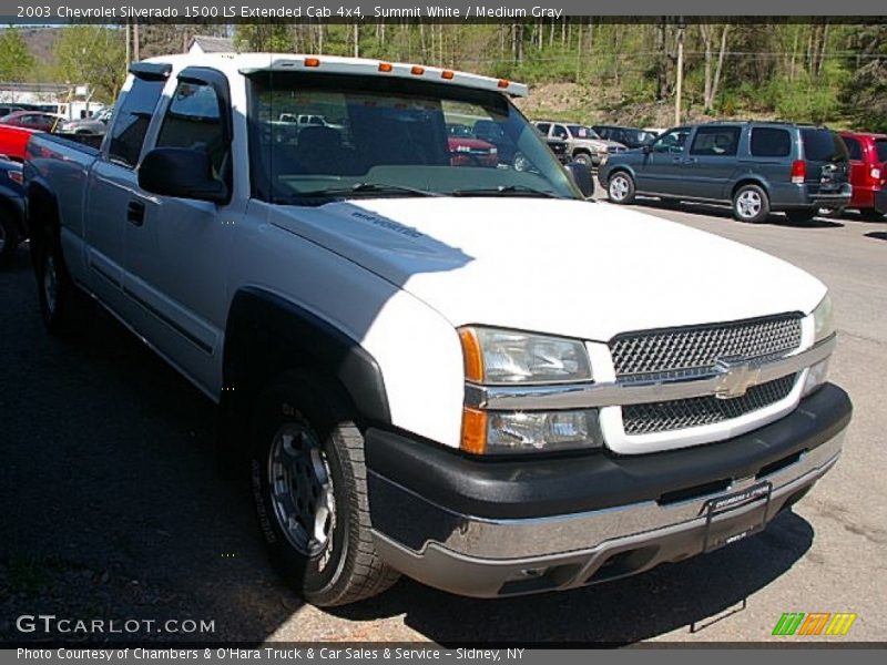 Summit White / Medium Gray 2003 Chevrolet Silverado 1500 LS Extended Cab 4x4