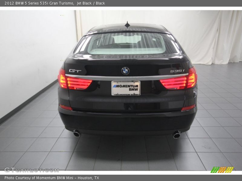 Jet Black / Black 2012 BMW 5 Series 535i Gran Turismo