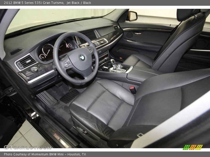 Black Interior - 2012 5 Series 535i Gran Turismo 