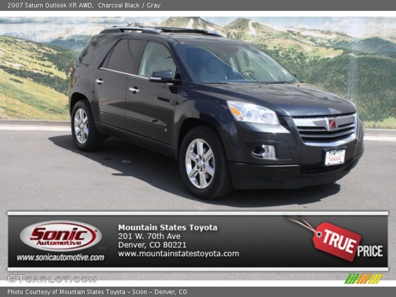 Charcoal Black / Gray 2007 Saturn Outlook XR AWD