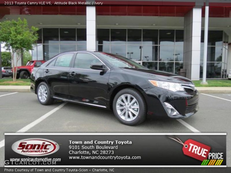 Attitude Black Metallic / Ivory 2013 Toyota Camry XLE V6