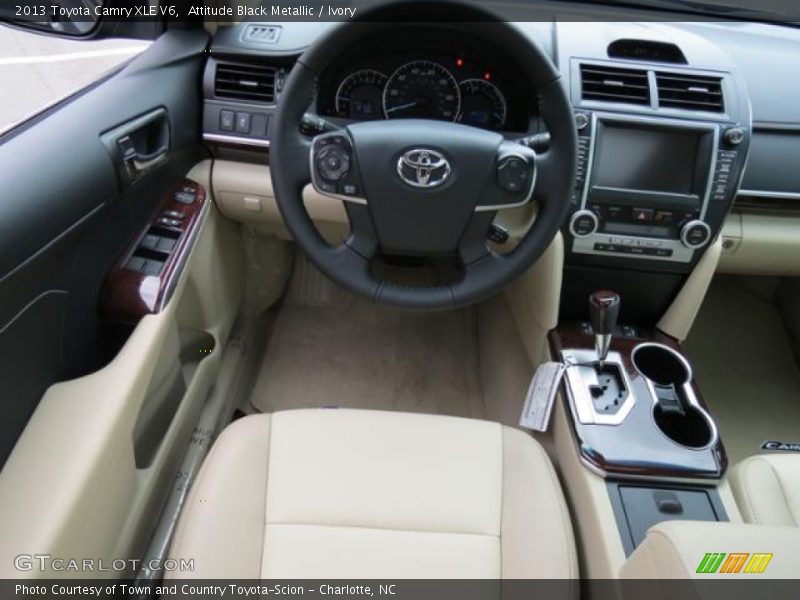 Attitude Black Metallic / Ivory 2013 Toyota Camry XLE V6