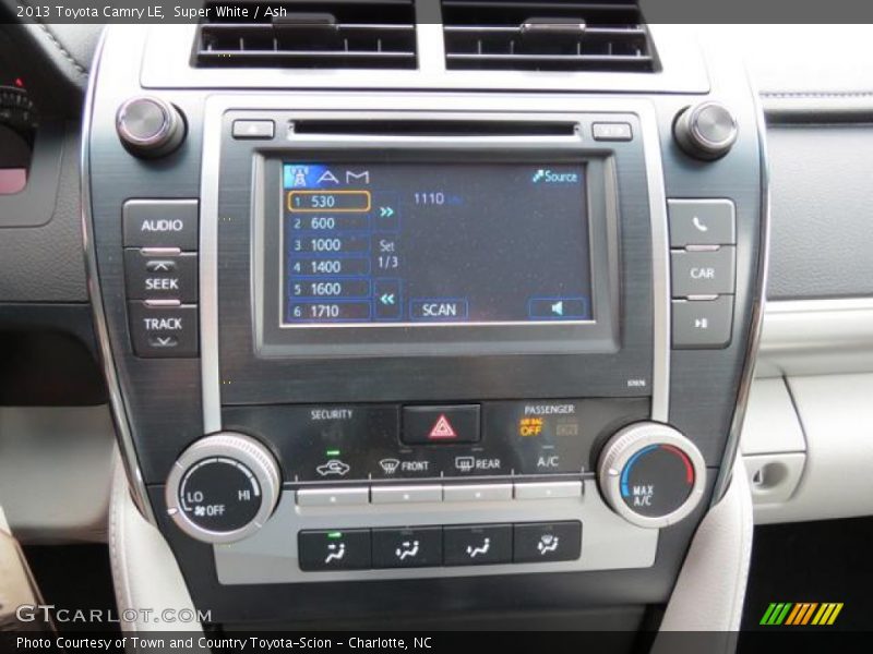 Controls of 2013 Camry LE