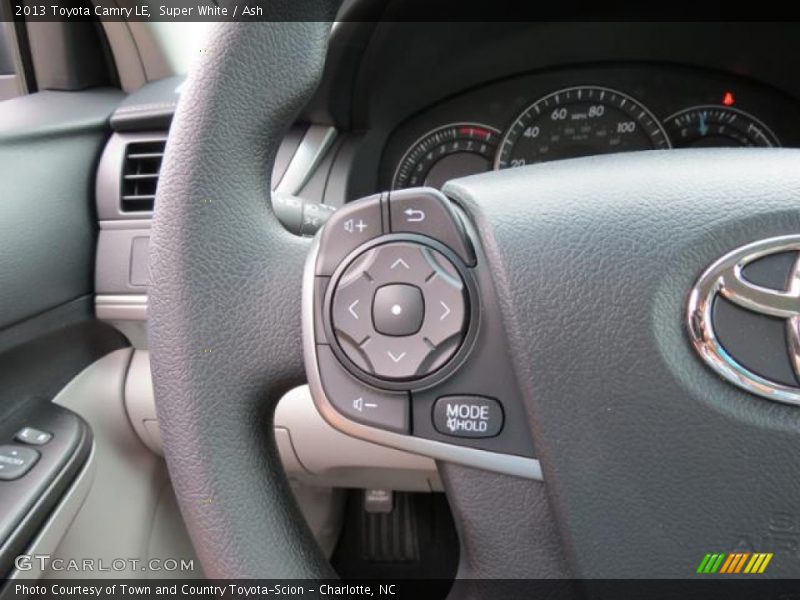 Controls of 2013 Camry LE