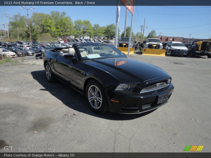 Black / Stone 2013 Ford Mustang V6 Premium Convertible