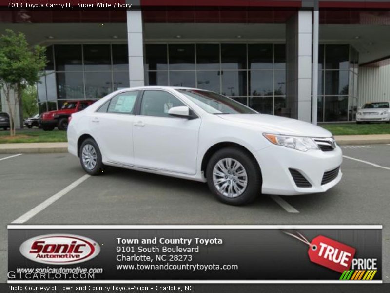 Super White / Ivory 2013 Toyota Camry LE