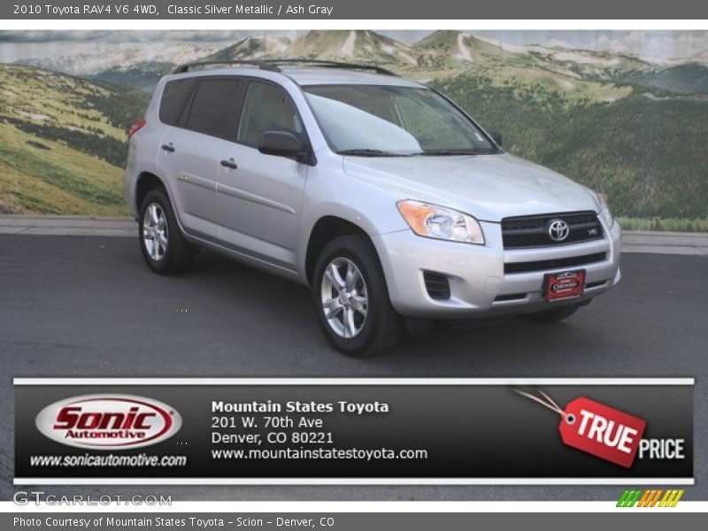 Classic Silver Metallic / Ash Gray 2010 Toyota RAV4 V6 4WD