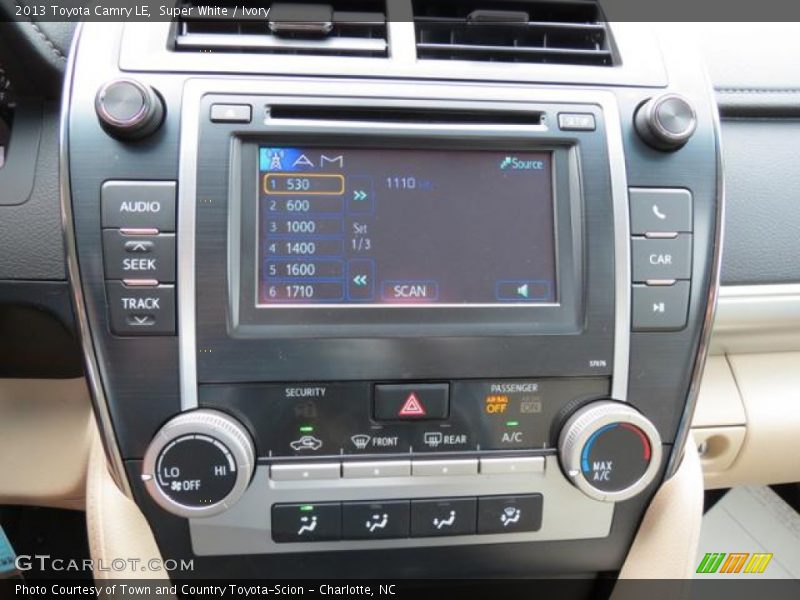 Super White / Ivory 2013 Toyota Camry LE