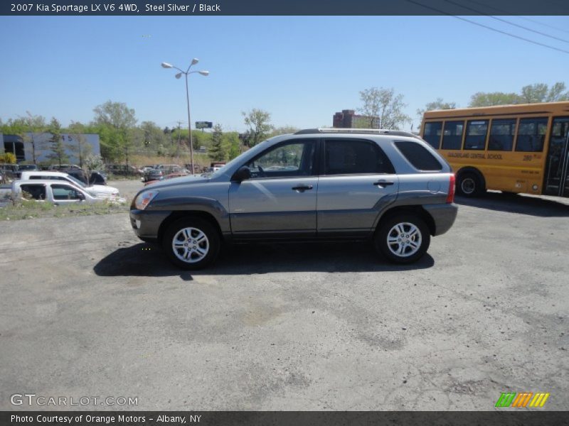 Steel Silver / Black 2007 Kia Sportage LX V6 4WD