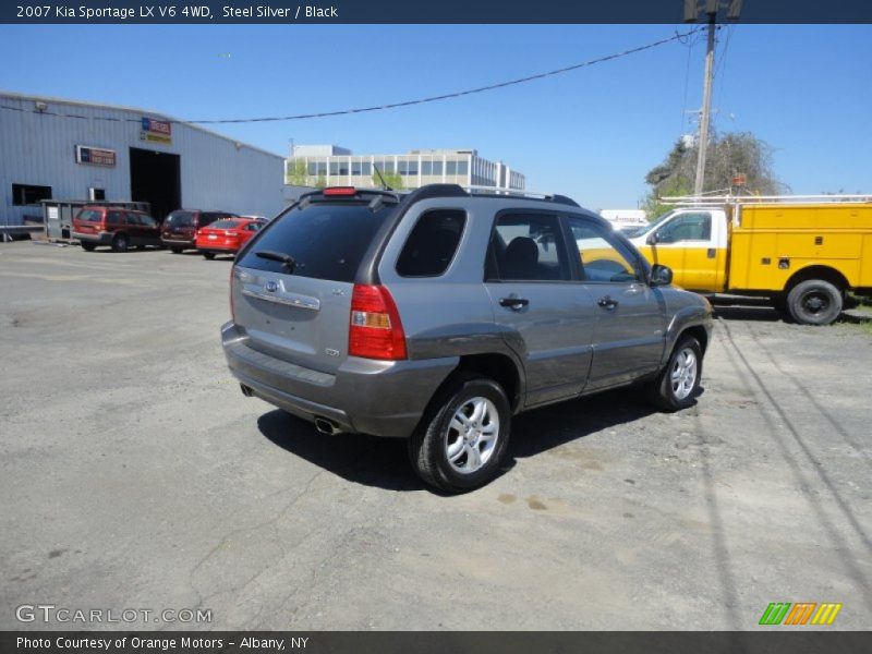 Steel Silver / Black 2007 Kia Sportage LX V6 4WD