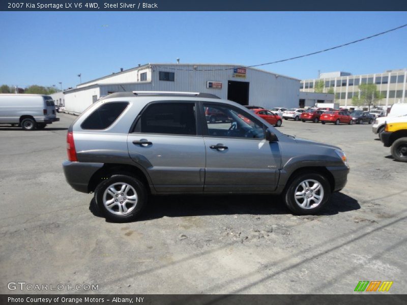 Steel Silver / Black 2007 Kia Sportage LX V6 4WD