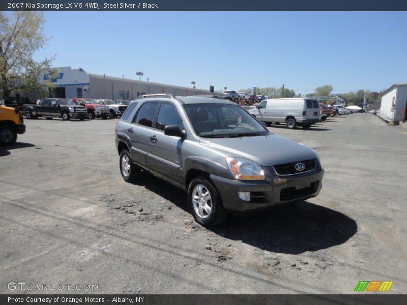 Steel Silver / Black 2007 Kia Sportage LX V6 4WD