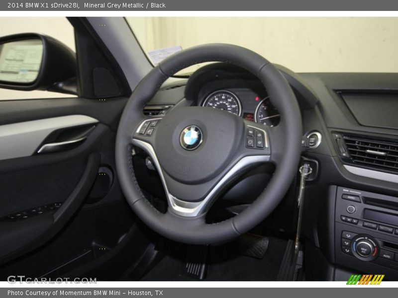 Mineral Grey Metallic / Black 2014 BMW X1 sDrive28i