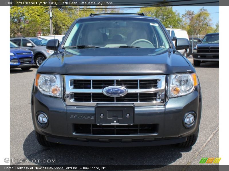 Black Pearl Slate Metallic / Stone 2008 Ford Escape Hybrid 4WD