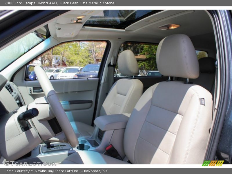 Black Pearl Slate Metallic / Stone 2008 Ford Escape Hybrid 4WD