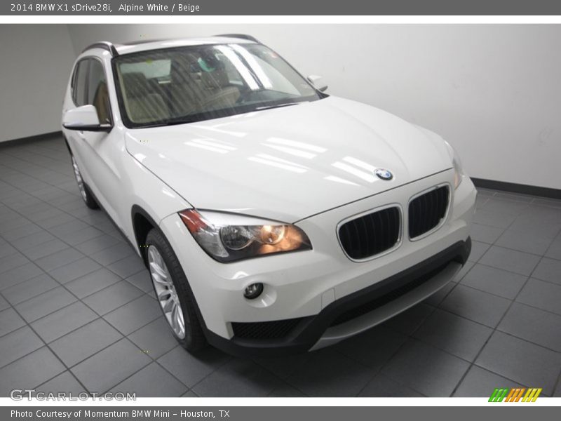 Alpine White / Beige 2014 BMW X1 sDrive28i