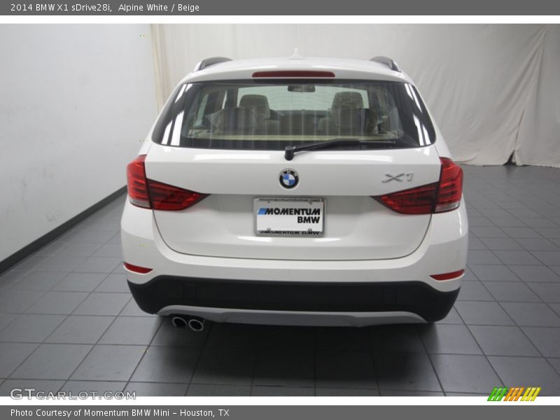 Alpine White / Beige 2014 BMW X1 sDrive28i