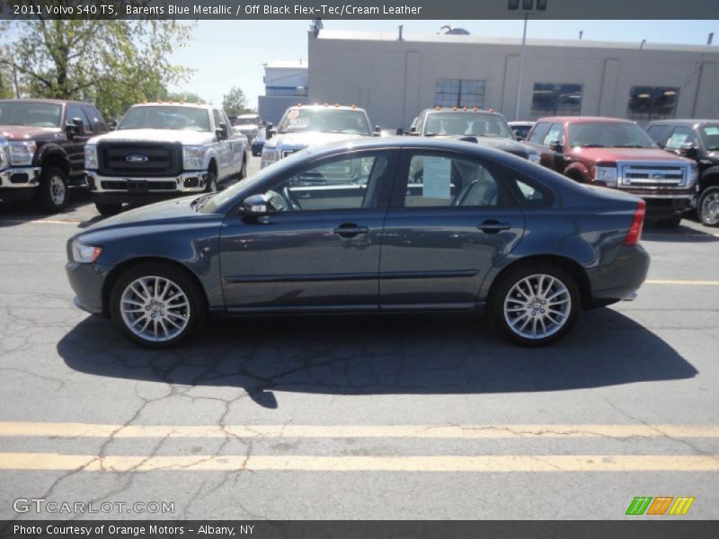 Barents Blue Metallic / Off Black Flex-Tec/Cream Leather 2011 Volvo S40 T5