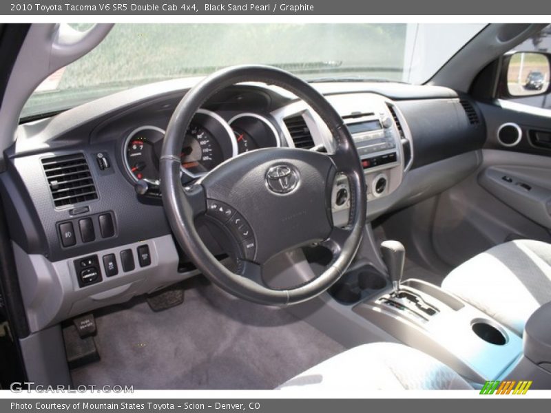 Black Sand Pearl / Graphite 2010 Toyota Tacoma V6 SR5 Double Cab 4x4