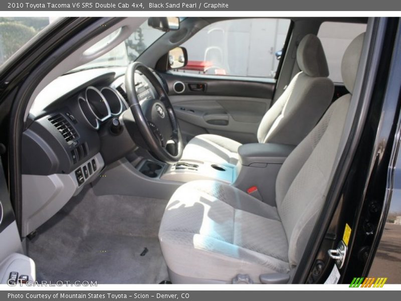 Black Sand Pearl / Graphite 2010 Toyota Tacoma V6 SR5 Double Cab 4x4