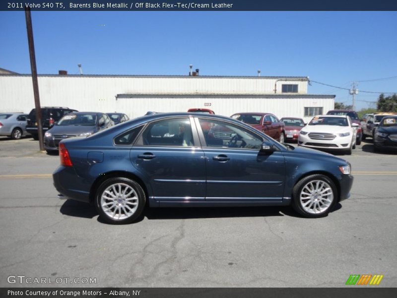 Barents Blue Metallic / Off Black Flex-Tec/Cream Leather 2011 Volvo S40 T5