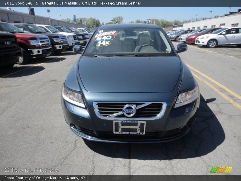 Barents Blue Metallic / Off Black Flex-Tec/Cream Leather 2011 Volvo S40 T5