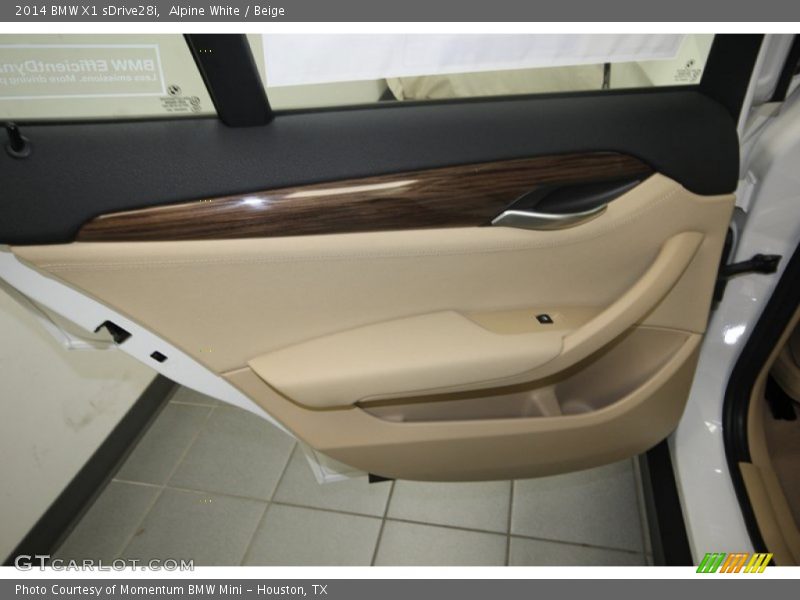 Alpine White / Beige 2014 BMW X1 sDrive28i