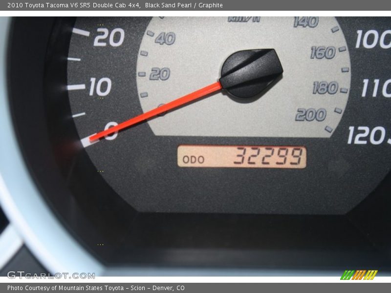 Black Sand Pearl / Graphite 2010 Toyota Tacoma V6 SR5 Double Cab 4x4