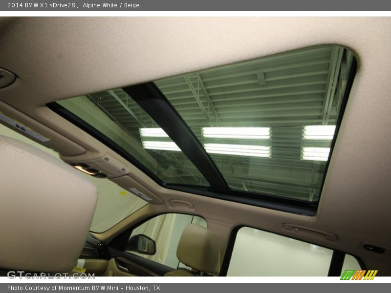 Alpine White / Beige 2014 BMW X1 sDrive28i
