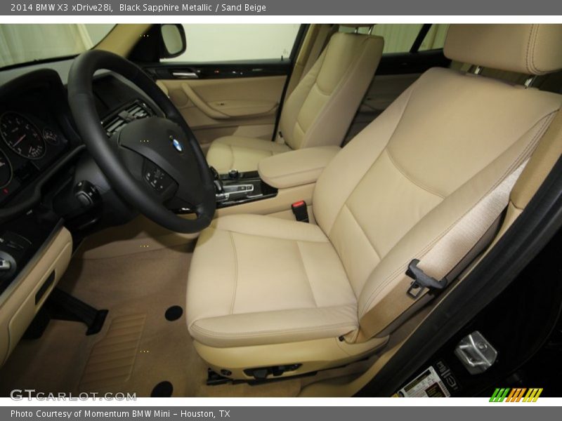 Front Seat of 2014 X3 xDrive28i