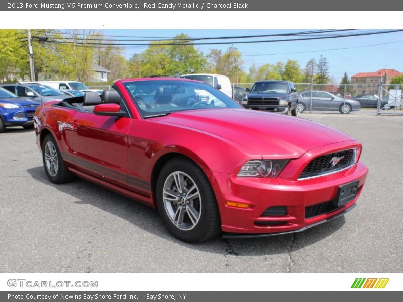 Red Candy Metallic / Charcoal Black 2013 Ford Mustang V6 Premium Convertible