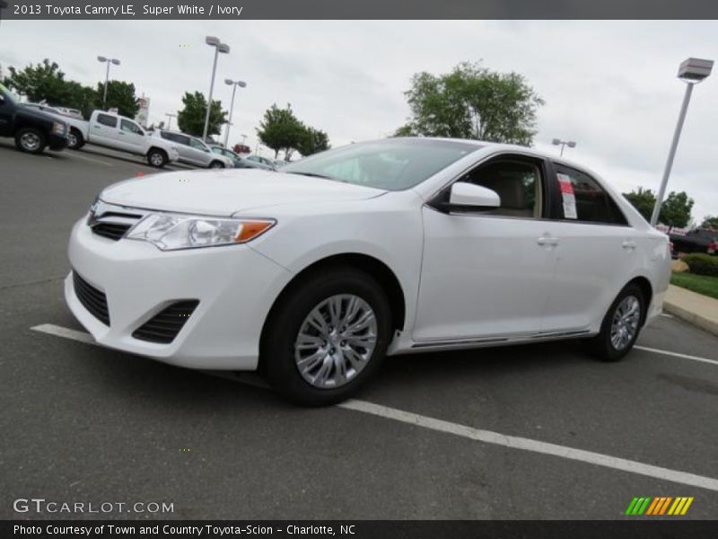 Super White / Ivory 2013 Toyota Camry LE