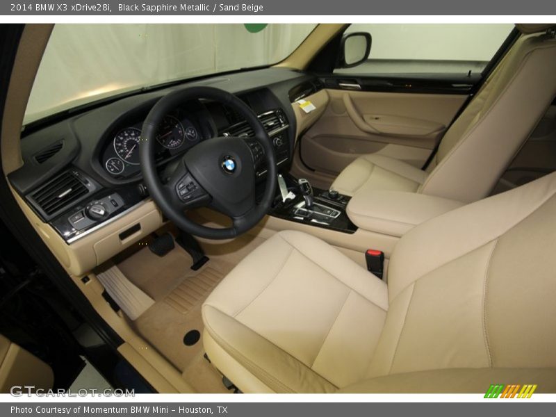  2014 X3 xDrive28i Sand Beige Interior