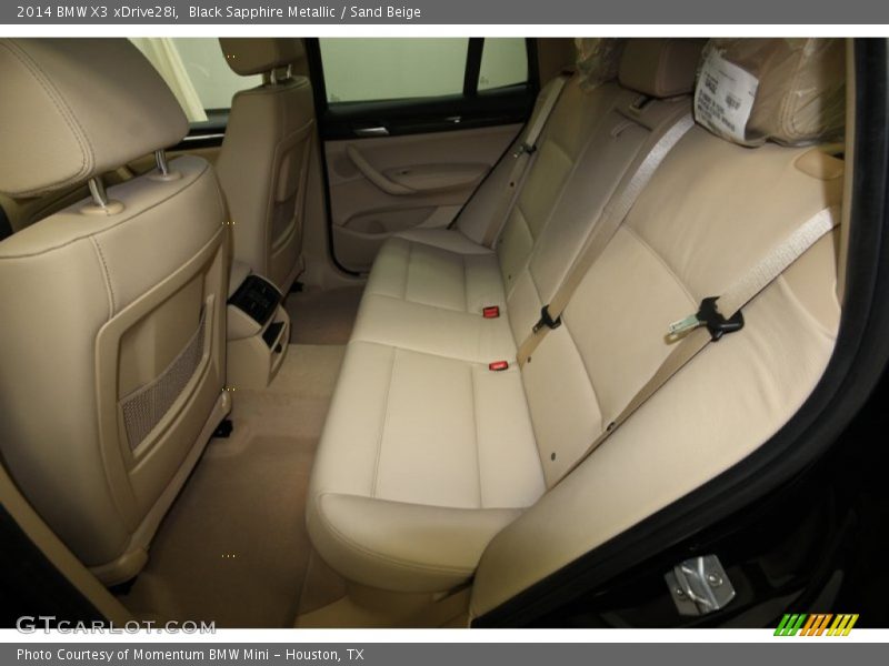 Rear Seat of 2014 X3 xDrive28i