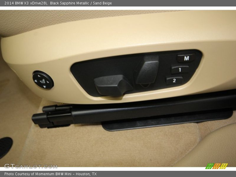 Black Sapphire Metallic / Sand Beige 2014 BMW X3 xDrive28i