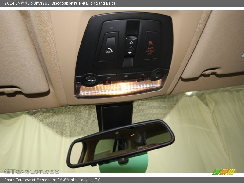 Black Sapphire Metallic / Sand Beige 2014 BMW X3 xDrive28i