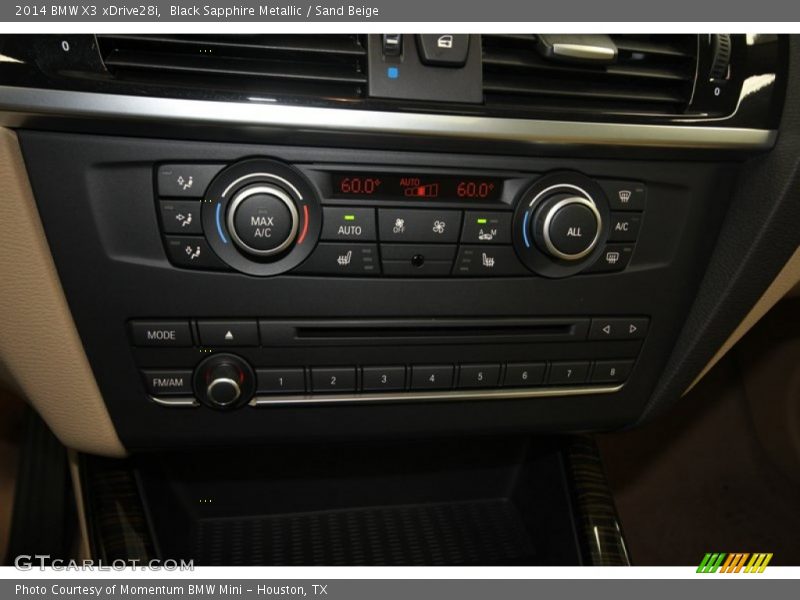 Controls of 2014 X3 xDrive28i