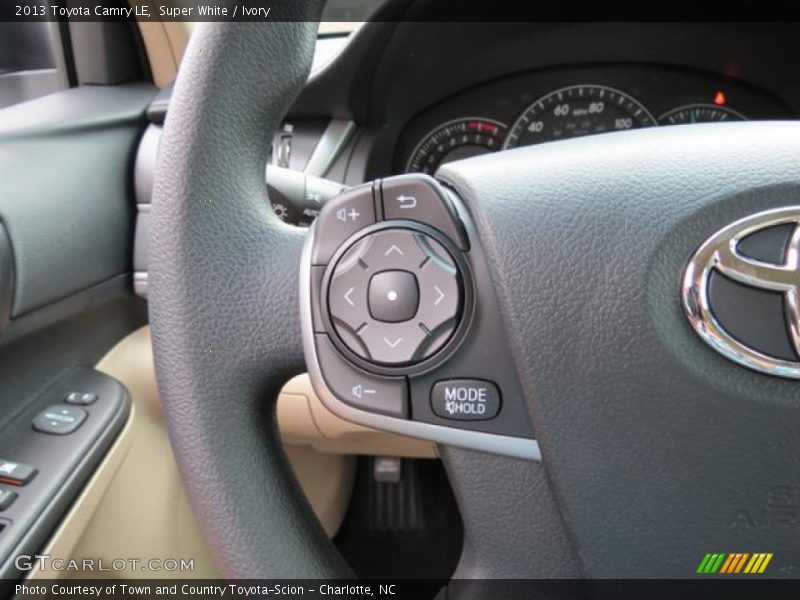 Controls of 2013 Camry LE