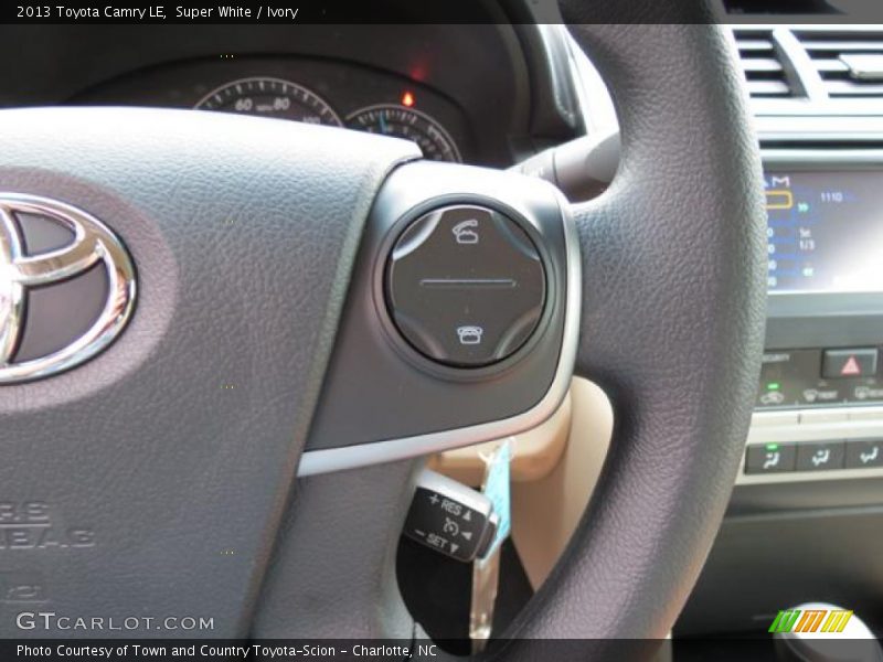 Controls of 2013 Camry LE