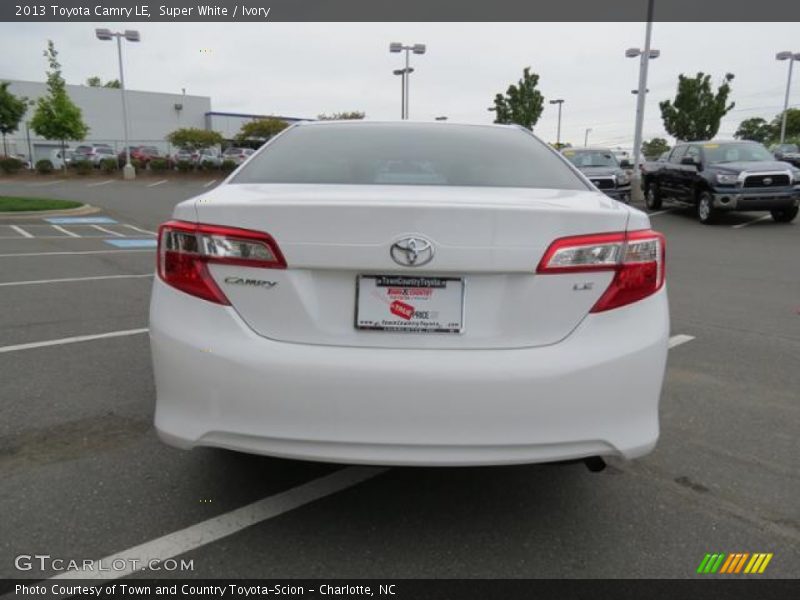 Super White / Ivory 2013 Toyota Camry LE
