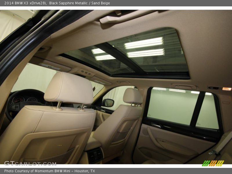 Black Sapphire Metallic / Sand Beige 2014 BMW X3 xDrive28i