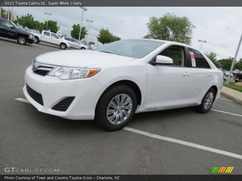 Super White / Ivory 2013 Toyota Camry LE