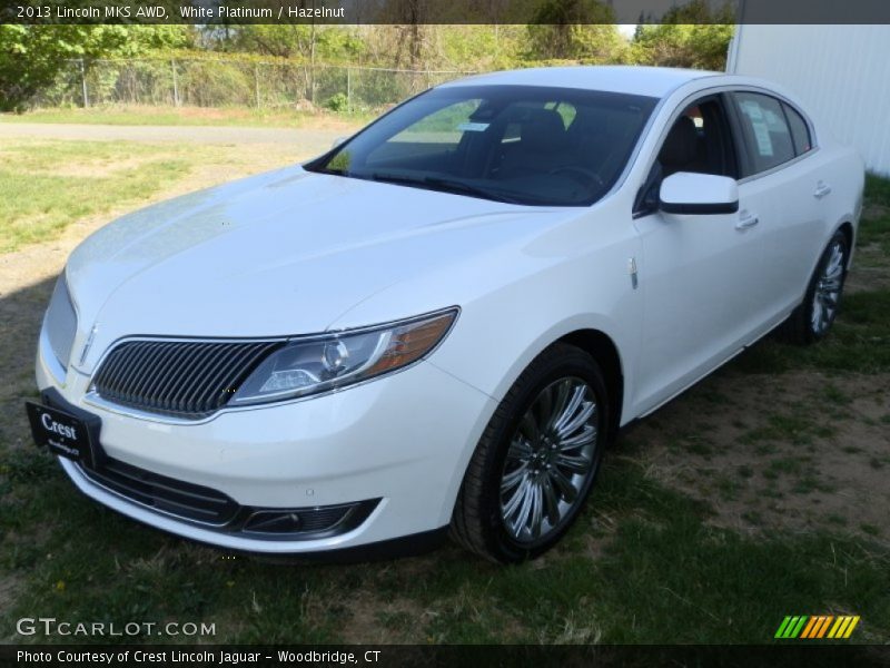 White Platinum / Hazelnut 2013 Lincoln MKS AWD