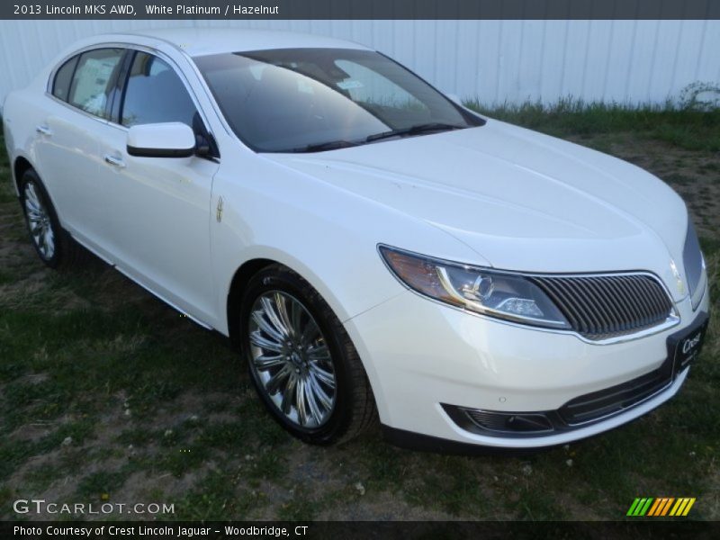 White Platinum / Hazelnut 2013 Lincoln MKS AWD