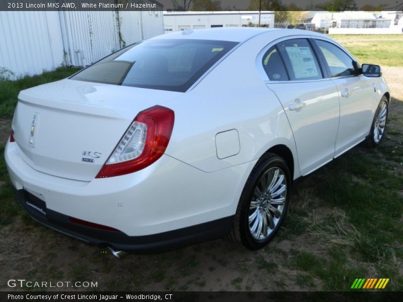 White Platinum / Hazelnut 2013 Lincoln MKS AWD