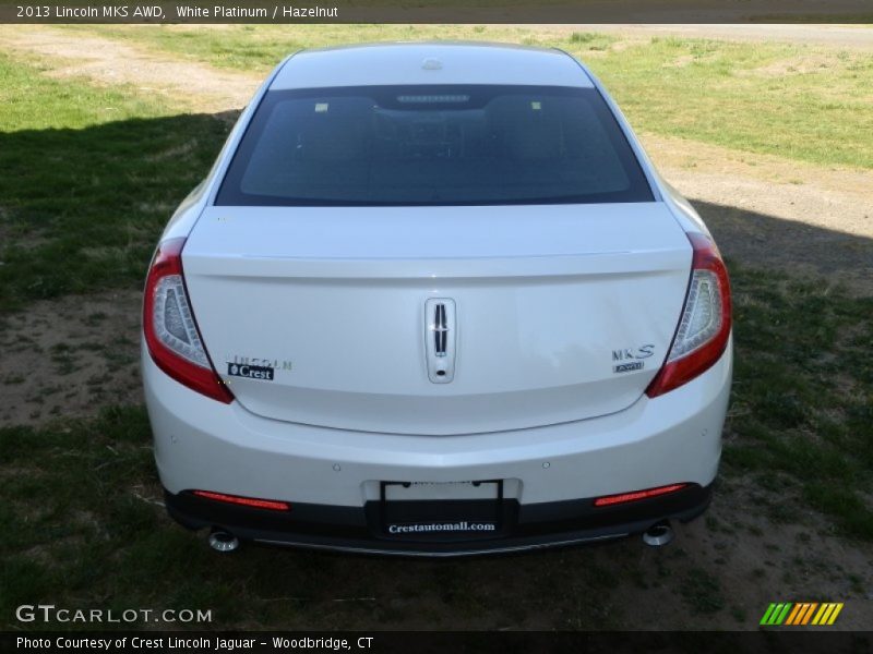 White Platinum / Hazelnut 2013 Lincoln MKS AWD